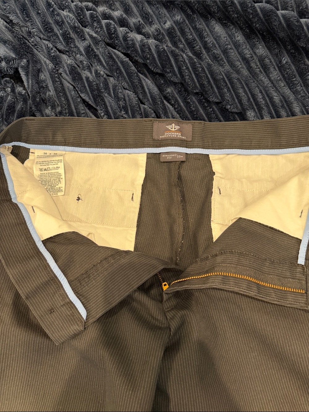 Dockers Men's Black Straight Fit Pants 36x32